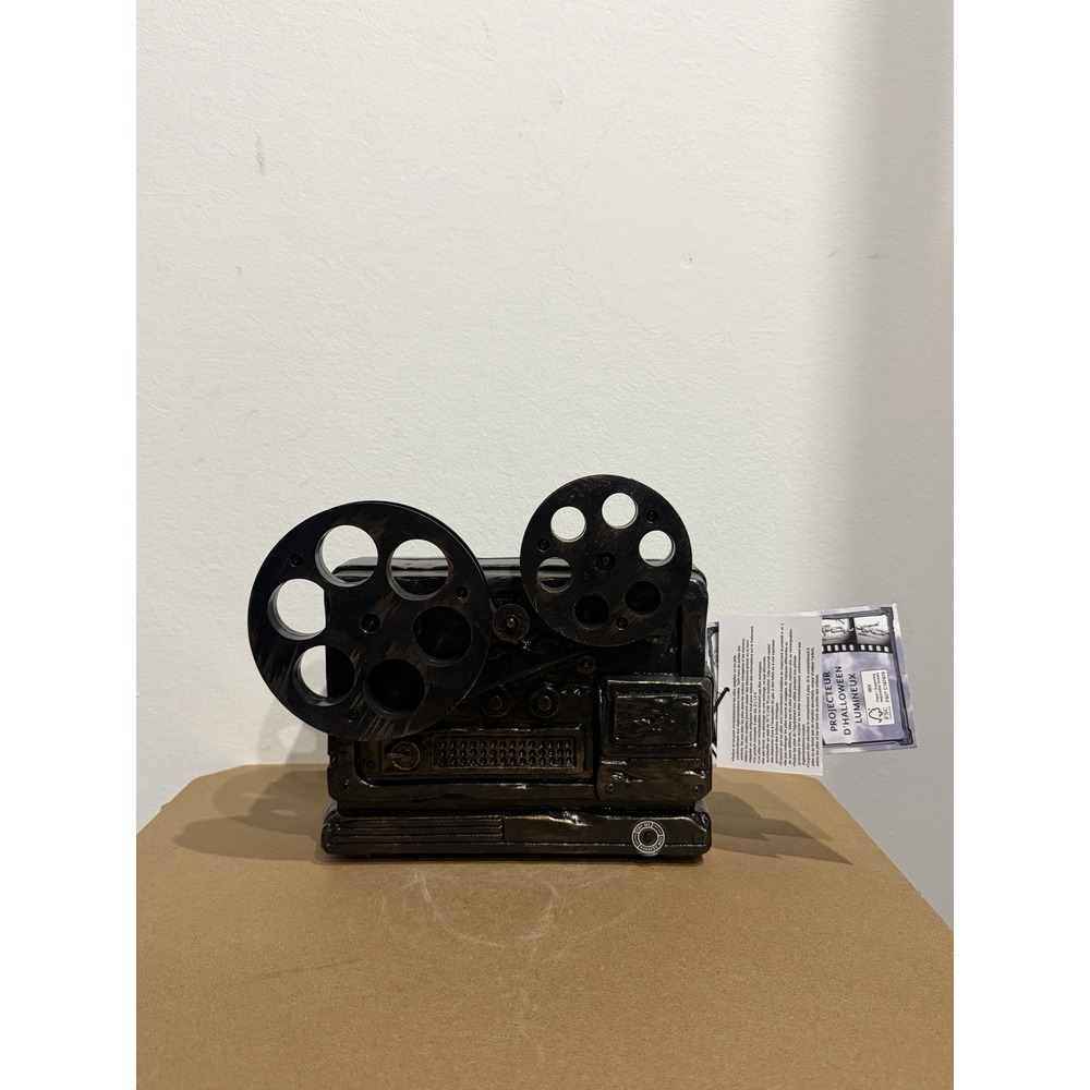 Animated Halloween Movie Projector Dancing Skeleton And Music Film Projector